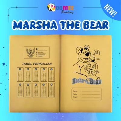 (ISI 10/20 LEMBAR) SAMPUL BUKU COKLAT KARAKTER / KERTAS SAMSON BUKU TULIS KWARTO (SIDU) & BOXY (CAMPUS)