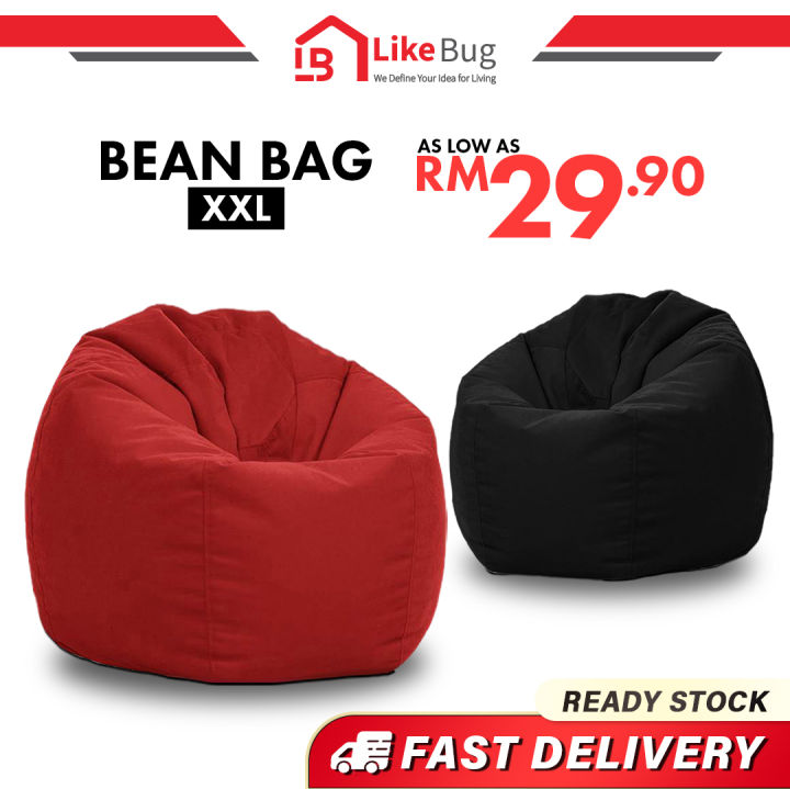 FAST DELIVERY With Filler LIKE BUG Comfy Fabric Large Bean