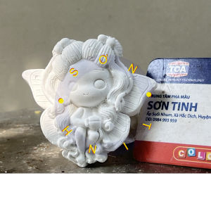 Tượng tô màu GẤU DÂU 2D bọt biển người tuyết sao biển thiên thần tô tượng thạch cao (Không kèm màu) tượng trắng decor