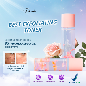 Pomeglow Glow Up AHA Booster Rose Essence Toner Body & Face Exfoliasi