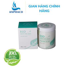 Muối tắm bé eco sinh dược 400g giúp sạch da hỗ trợ kháng khuẩn làm ấm làm dịu nốt muỗi đốt côn trùng cắn rôm sảy.