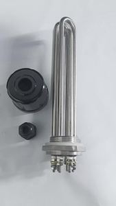 AIICIOO Immersion Heating Element with Probe Tube DN32/1.25inch BSP Electric Water Heater for Boiler 220V/380V 3KW SUS304