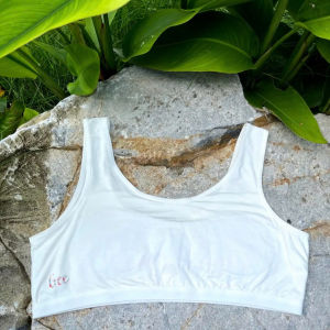 Áo lót bé gái Gee hai dây áo lá học sinh nữ vải sợi tre mềm mịn thoáng mát kháng khuẩn thoải mái