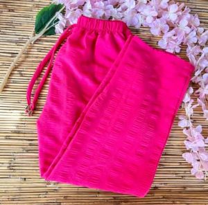 "Womens Square Pants Challis Fabric with 2 Side Pockets – Fits S to XL"