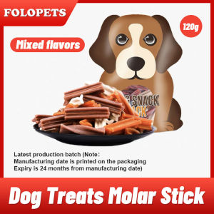 FOLOPETS 30Pcs/Pack Pet Treats Pet Molar Stick Dog Puppy Teeth Cleaning Stickt Training Treat Snacks(240g/Mixed Flavors)