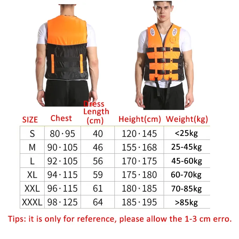 Life Jacket Outdoor Swimming Survival Suit Polyester Universal