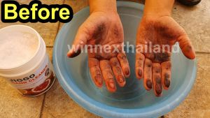 Jiggo Hand Cleaner (1 kg) ผงล้างมือช่างสุขภาพดี สำหรับการสะอาดและล้างเคื่องที่เปื้อนน้ำมัน ไม่ทำให้แสบร้อน คัน และระคายเคือง คุกคาม 1 กลิ่นหอม