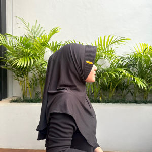 HIJAB BERGO HAMIDAH JERSEY PREMIUM LABEL GOLD UKURAN M HIJAB BERGO MENUTUP DADA