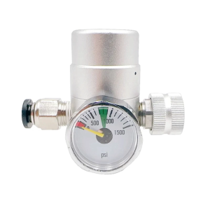 Heavy Duty Metal Regulator For Cream Dispenser With 1500psi Pressure Gauge Monitor Adjustable Dispenser Adapter