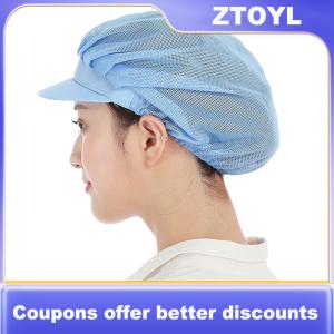 【ZTOYL】 Chef Hat Dustproof Workshop Catering Hat Food Factory Work Hat Canteen Work Hat