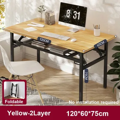 Sofya 120CM Foldable Table Foldable Banquet Writing Desk Computer study desk Banquet Buffet Folding Table Meja Lipat Dining Table 折叠桌