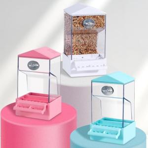 🔥🔥🔥Aofulai กล่องอาหารกรงนกอัตโนมัติสำหรับสัตว์เลี้ยงขนาดใหญ่แยกแกลบป้องกันการสาดอุปกรณ์สำหรับสัตว์เลี้ยง