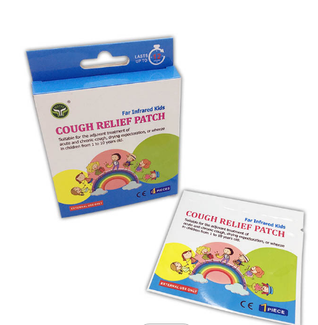 COUGH RELIEF PATCH  100% Natural Baby Herbal Relief Organic Kids Cough Patch (1 BOX/4 PCS PATCH)