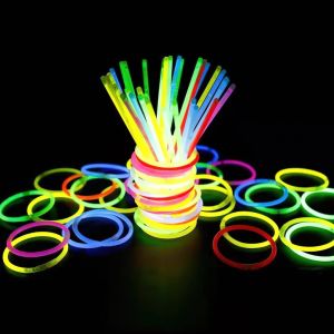 100 Que Phát Sáng kèm - Dạ Quang nhiều màu ngầu nhiễn - Chơi buổi tối. - Lumbley