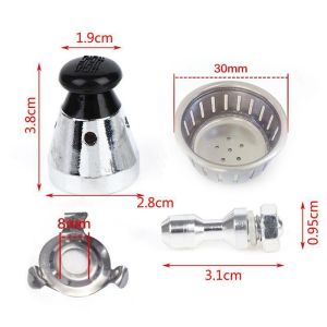 4pcs/set Universal Pressure Cooker Exhaust Valve/anti-clogging Cover/valve Core Rod Parts
