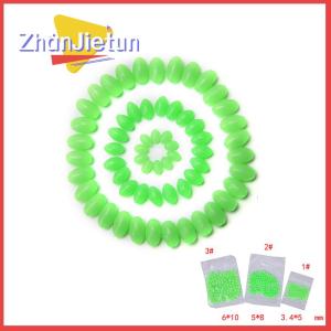 zhanjietun 100X Glow Beads Rigs Making Soft Luminous Fishing Bead Oval Shaped 5mm 8mm 10mm