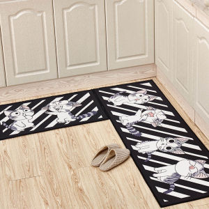 Mno.9 Things Carpet Cat Pattern พรมเช็ดเท้า พรม ปู พื้น พรมห้องน้ำ พรมห้องครัว พรมตกแต่งห้อง พรมเช็ดเท้าสวย พรมปูพื้น