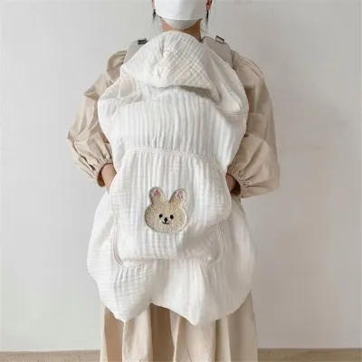 Orzbow Multifunctional Baby Carrier Cover with Pocket Breathable and Soft Baby Cloak with Hood for Baby Sling Wrap Stroller Windproof