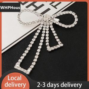 [COD] WHPHous Ship within 24 hours Fashion Shiny Rhinestone Bow Buckle Pearl Tassel Pin Diamond Buckle DIY Garment Shoe Bag Applique Wedding Accessories Gifts