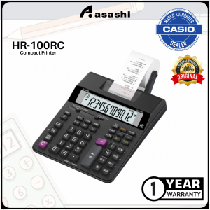Casio HR-100 / HR-100RC Compact Printer with 12 Digits