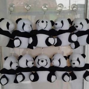Boneka gantungan kunci kaca mobil Tempelan kaca cop kaca per 12pcs