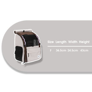 HIDREAM Pet Backpack Carrier Large Space Design L Shape Support Escape Proof For Small Pets