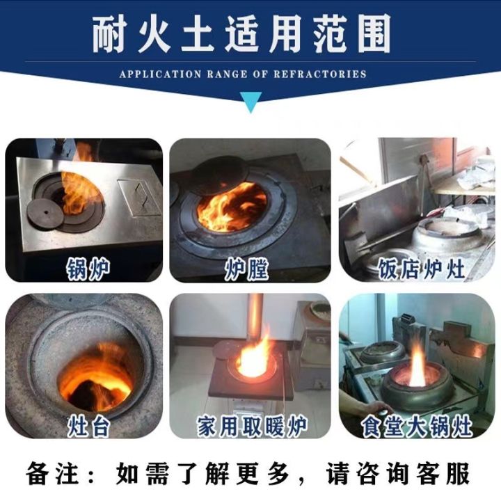 Refractory soil, high-temperature clay stove, stove, boiler, high