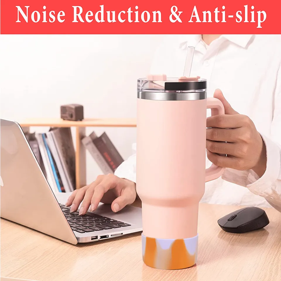 REUZBL Silicone Bottle Boot For Stanley Quencher 40oz & 30oz - Protective Sleeve For Tumblers