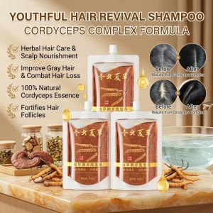 Cordyceps Repairing And Nourishing Shampoo Strengthen Hair Root Promotes New Hair Deep Nourish Repair Cleaning Oil Control
