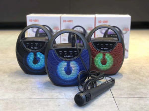 MGALL ORIGINAL Super Bass Karaoke Portable Wireless Bluetooth Speaker With Free Microphone Memory