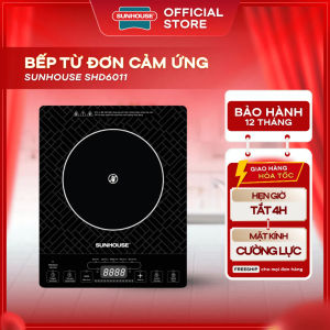Bếp Hồng Ngoại SunHouse SHD6011 Công suất 2000W Mặt kính cường lực 5 chế độ nấu không kén nồi