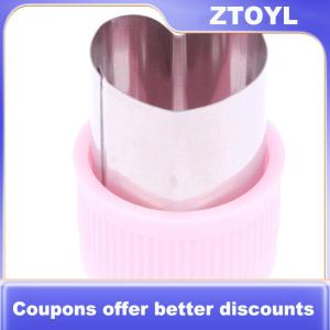 【ZTOYL】 1PC Hình Dạng Khác Nhau Rau Cắt Nhựa Xử Lý Di Động Nấu Ăn Công Cụ Màu Hồng Thép Không Gỉ Trái Cây Cắt Die Nhà Bếp Tiện Ích