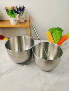 Kitchen Stainless Steel Egg Beater Basin Fruit Salad Stirring Seasoning Bowl with Lid Food Storage Container Home Cooking Tools2026