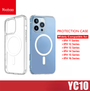 Yoobao YC10 Premium Magsafe Protection Strong Magnetic Clear Phone Case For iPh 11/ 12/ 13/ 14/ 15/ 16/ 17