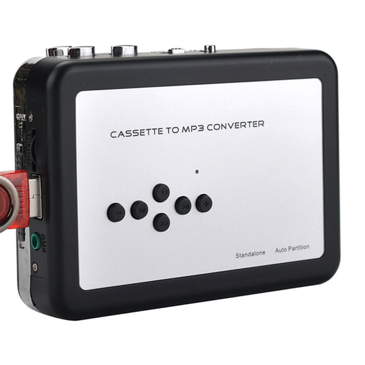 Digital Cassette Player Converts Tape to MP3 USB Port Power Supply USB