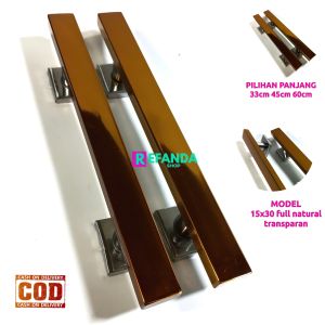 handle gagang tarikan pegangan pintu rumah minimalis bahan stainless pilihan panjang 33cm 45cm dan 60cm untuk pintu depan dan kamar
