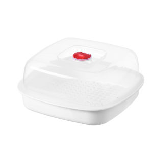 Steaming Rack Microwave Steamer / Transparent Steaming Grid / Washable Durable Easy Handle / For Steam Buns Dumplings / Household Use