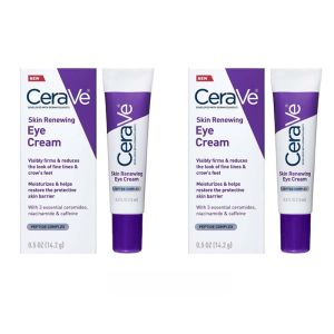 CeraVe Eye Repair/Skin Renewing Eye Cream 14.2g reduces Periorbital dark circles and puffiness  Reduce Fine Lines & Crows Fee
