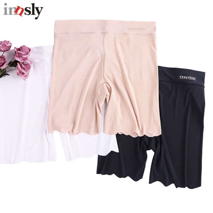 Innsly Women Safety Short Pants Under Skirt Big Size Ice Silk