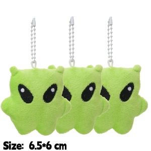 5Pcs Mini Alien Cat Plush Keychain Handmade Doll Stuffed Pendant Keyrings Super Soft Cute Backpack Pendant Accessories Birthday Gifts