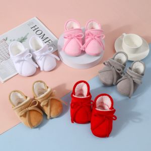 Winter Warm Newborn Booties Baby Socks Shoes Girl Cute Toddler Prewalkers Soft Anti-slip Infant Newborn Crib Crawl Boys Shoes h260929