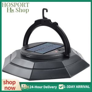 【HPS】 Rechargeable Solar LED Camping Lamp 3 Light Modes Solar Tent Lamp for Outdoor Indoor Home Shed Garden