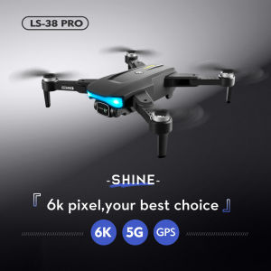 JD【Fast delivery】【In stock】Eachine & LSRC LS38 UAVs Profesional HD 6K Mini Camera RC Quadcopters With 5G WIFI GPS Brushless Motor 4CH Helicopter Dron