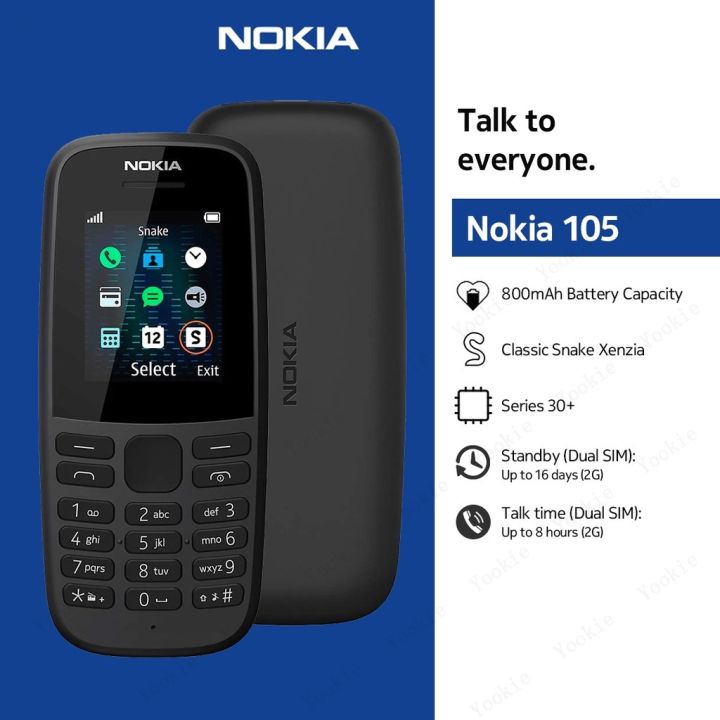 Original Brandnew N105 4th Edition 2019 Version Dual Sim 105 Backup ...