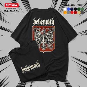 KAOS DISTRO BEHEMOTH GROUP METAL - KAOS PRIA DAN WANITA LENGAN PENDEK UKURAN M.L.XL.XXL ATASAN KERAH BULAT BERBAHAN KATUN - KAOS PRIA WANITA COD