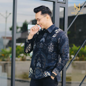 MENSTYLE BATIK - Kemeja batik pria slimfit furing Bhaskara lengan panjang batik pria premium