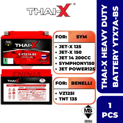 【100% ORIGINAL】THAI-X YTX7A Motorcycle Battery/ Bateri Motor Sirim For Sym Jet-X/ Vf3i 185/ Karisma/ Vz125/ 110R