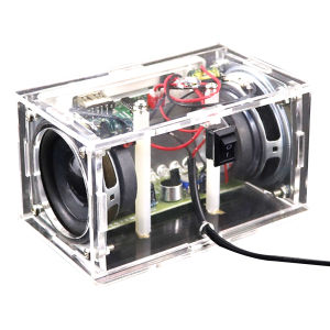 DIY ลำโพงบลูทูธ ชุดคิทลำโพงบลูทูธ ตู้ลำโพงบลูทูธ การทำและประกอบชุดลำโพงบลูทูธแบบฝึกสอน DIY ชุดอิเล็กทรอนิกส์ วิทยานิพนธ์จบการศึกษา 3.7-5V DC  โปร่งใส LED กระพริบBluetooth Speaker Teaching Practice เครื่องขยายเสียงสเตอริโอ รองรับ Bluetooth