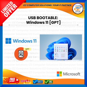 USB Bootable: Windows 11 Bootable for Repairing & Format Laptop PC [GPT: UEFI only]