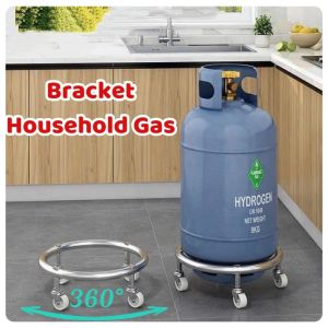 1.5 inch wheel Gas Tank Holder with wheels landege Propane Cylinder Base Propane Tank Stand Dolly Ga